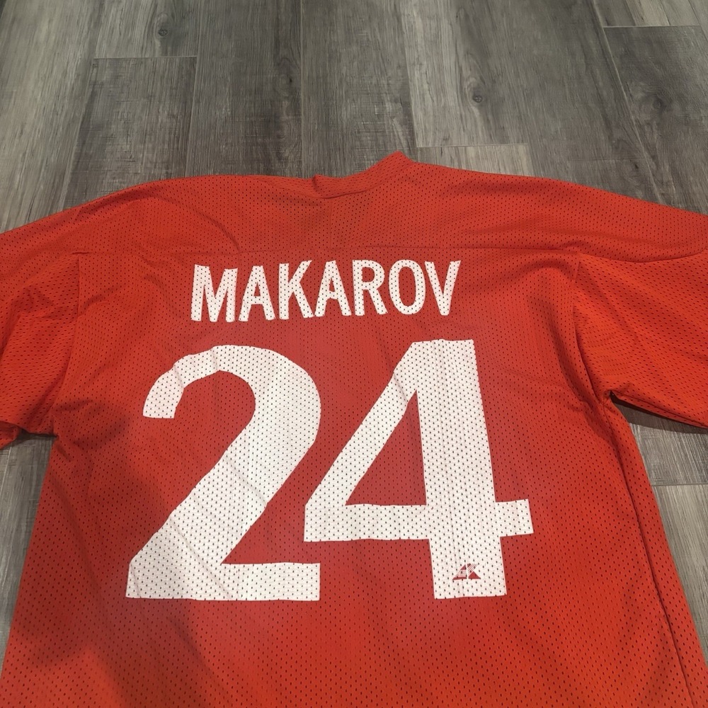 Vintage Sergei Makarov CCCP Signed Autographed Hockey Jersey Russia Soviet Union - Picture 9 of 11